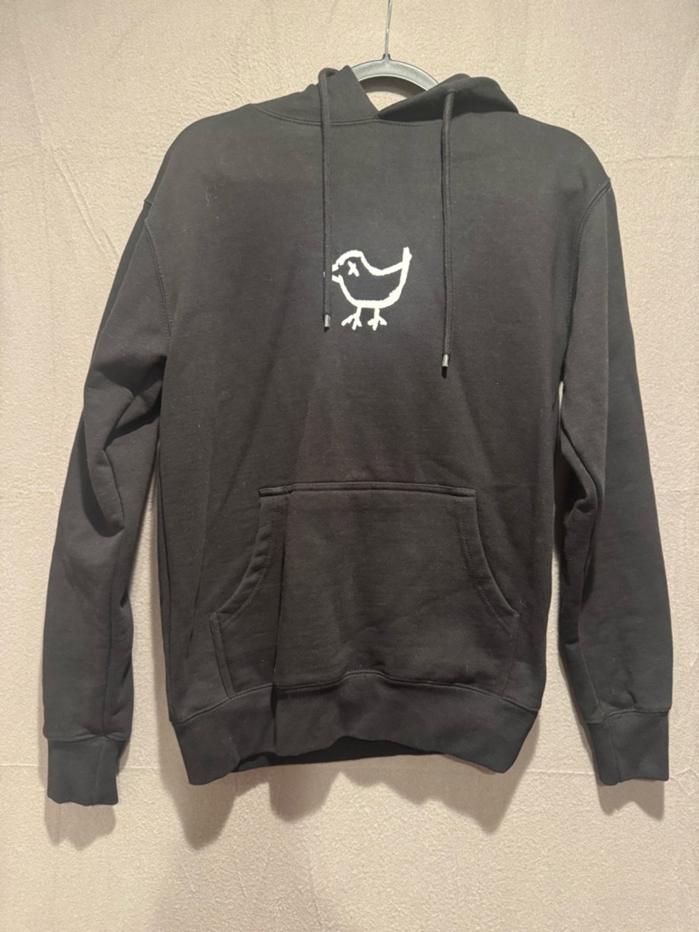 Bad Birdie Black Hoodie with White Logo Tag
